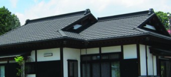 シックで落ち着いた屋根の風雅(漆黒)
