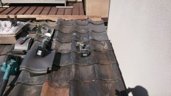 ケラバ瓦交換完了