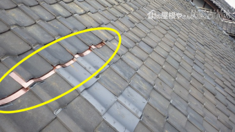 銅板で補修