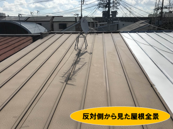 門真市 瓦棒屋根、全景写真