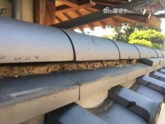 のし瓦欠落状況