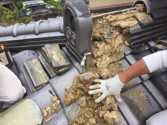 隅棟解体状況 東鬼際