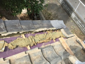 瓦葺き状況