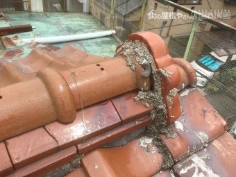 鬼瓦まわり状況
