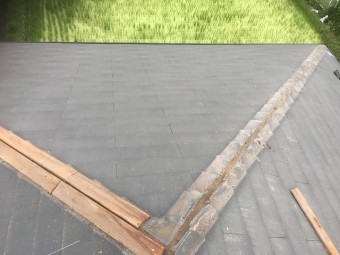 棟板金下状況