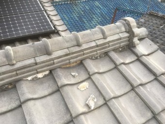 漆喰剥がれ状況
