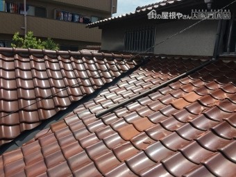 たて樋破損部