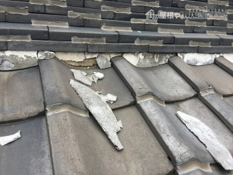 漆喰の剥離
