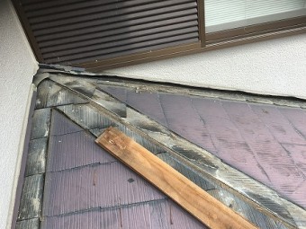 下屋根ヌキ板撤去