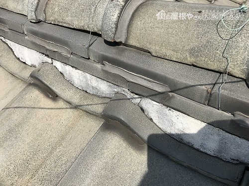 棟面戸漆喰が面一