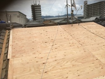 コンパネ貼り