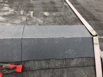 棟際のカラーベストを新しくしました