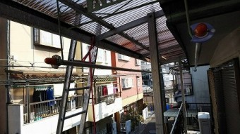 ベランダの中も明るくなりましたね。