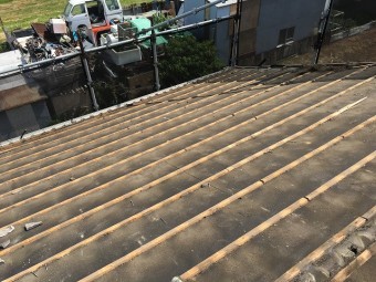 門真市 屋根瓦解体工事