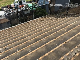 門真市 屋根瓦解体工事