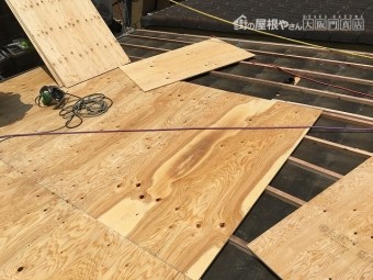 門真市 野地板嵩上げ工法