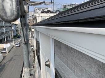軒樋の交換が完了しました。