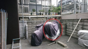 門真市の足場設置 位置確認