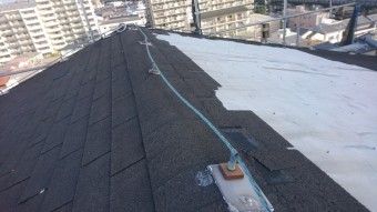 門真市8階建て屋根改修前