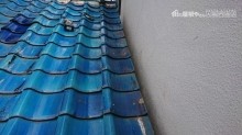 袖瓦の葺き直し完了です。