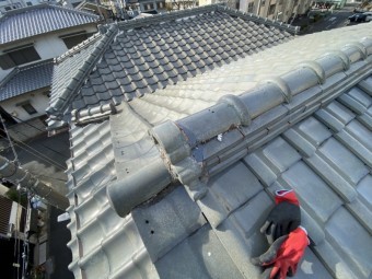 大東市屋根全体