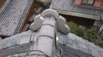 茨木市大屋根鬼瓦