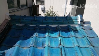 棟の面戸漆喰の塗り替えを行いました。
