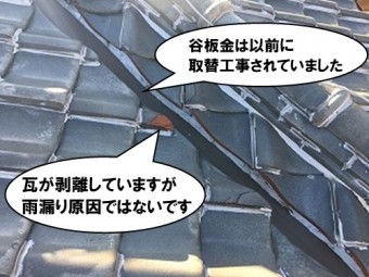 瓦の剥離