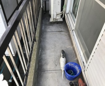 ベランダ防水前