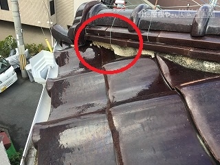 漆喰剥がれ