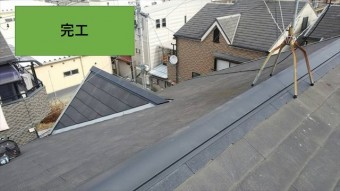 守口市 棟板金取替工事 完工