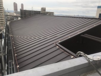 門真市の避雷導線新規取付