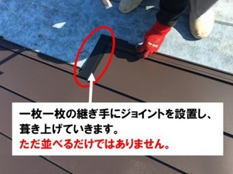ジョイントが設置されている