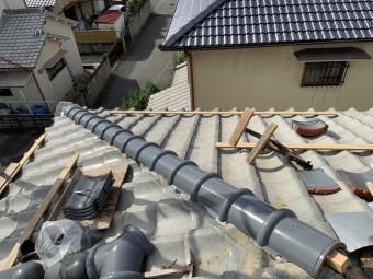 茨木市7寸丸葺き替え