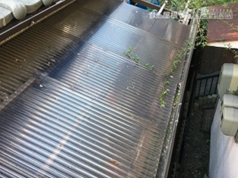 枚方市 波板の飛散被害
