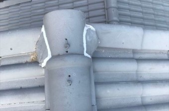 高槻市 棟部コーキング補修