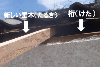 新しい垂木