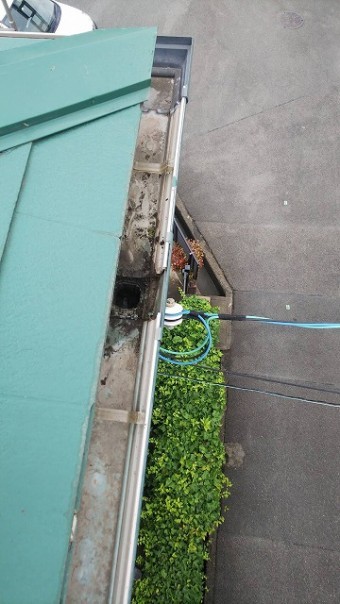集水器のゴミを取り除きました。