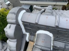 茨木市鬼回り漆喰