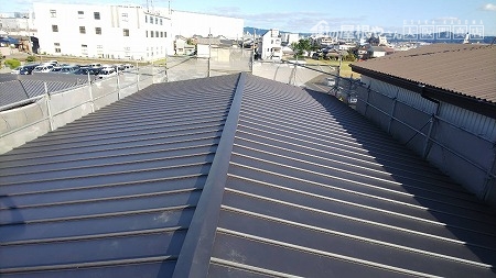 立平葺が完了しました。