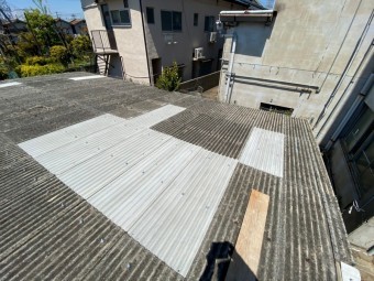 スレート屋根施工完了