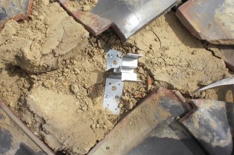 のし瓦解体下地