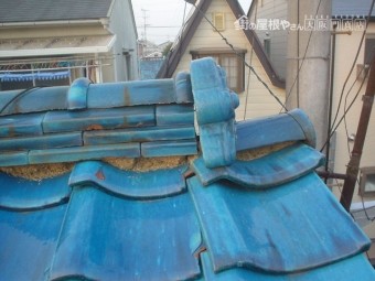 鬼瓦の固定状態