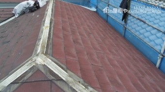棟板金、貫板解体
