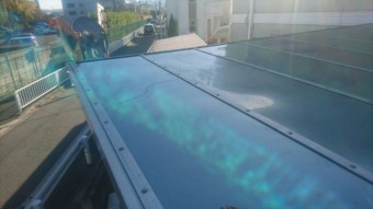 カーポートの屋根の修理