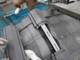 棟シートで乾式工法