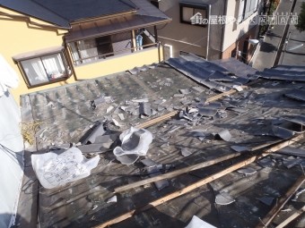 U瓦解体工事