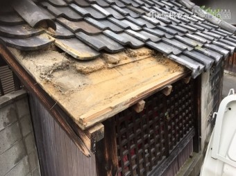 土撤去の写真