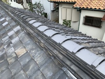 門真市 棟瓦積み直し