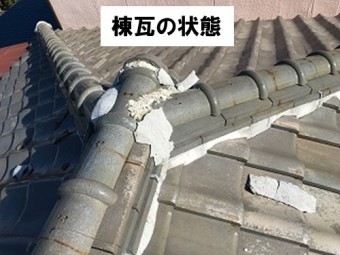 棟瓦状態